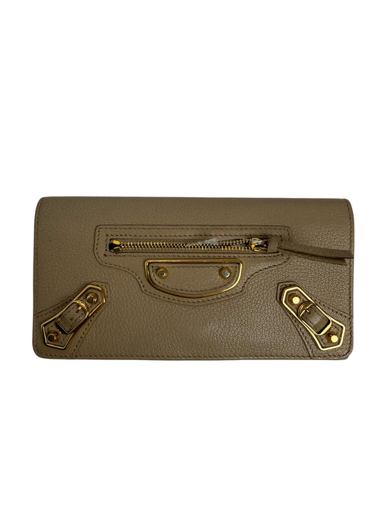 Balenciaga Tan Flap Wallet T7271