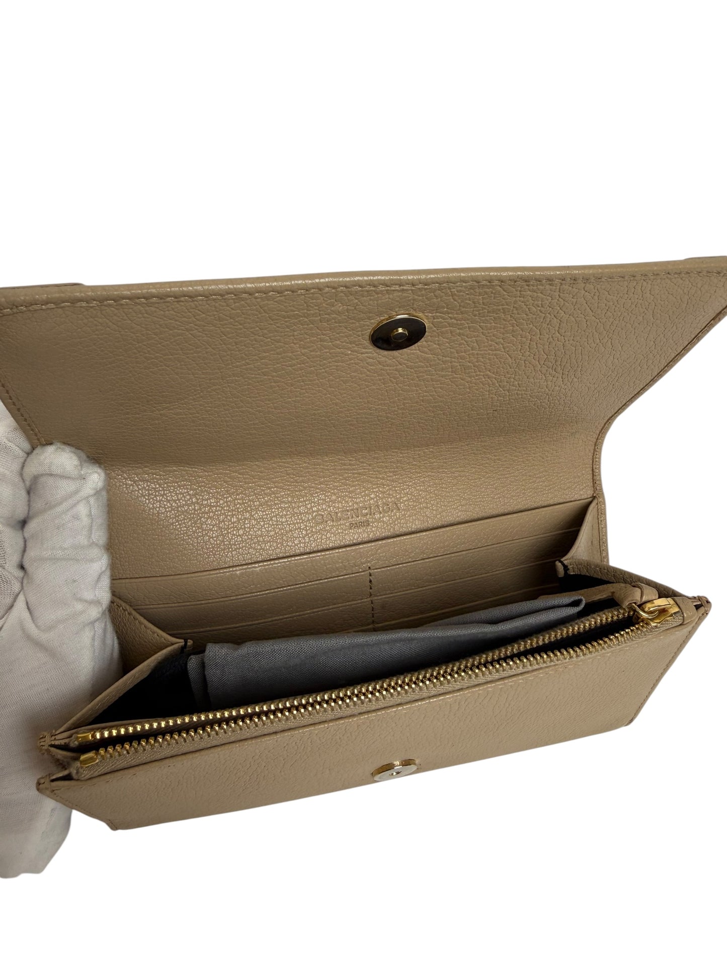 Balenciaga Tan Flap Wallet T7271