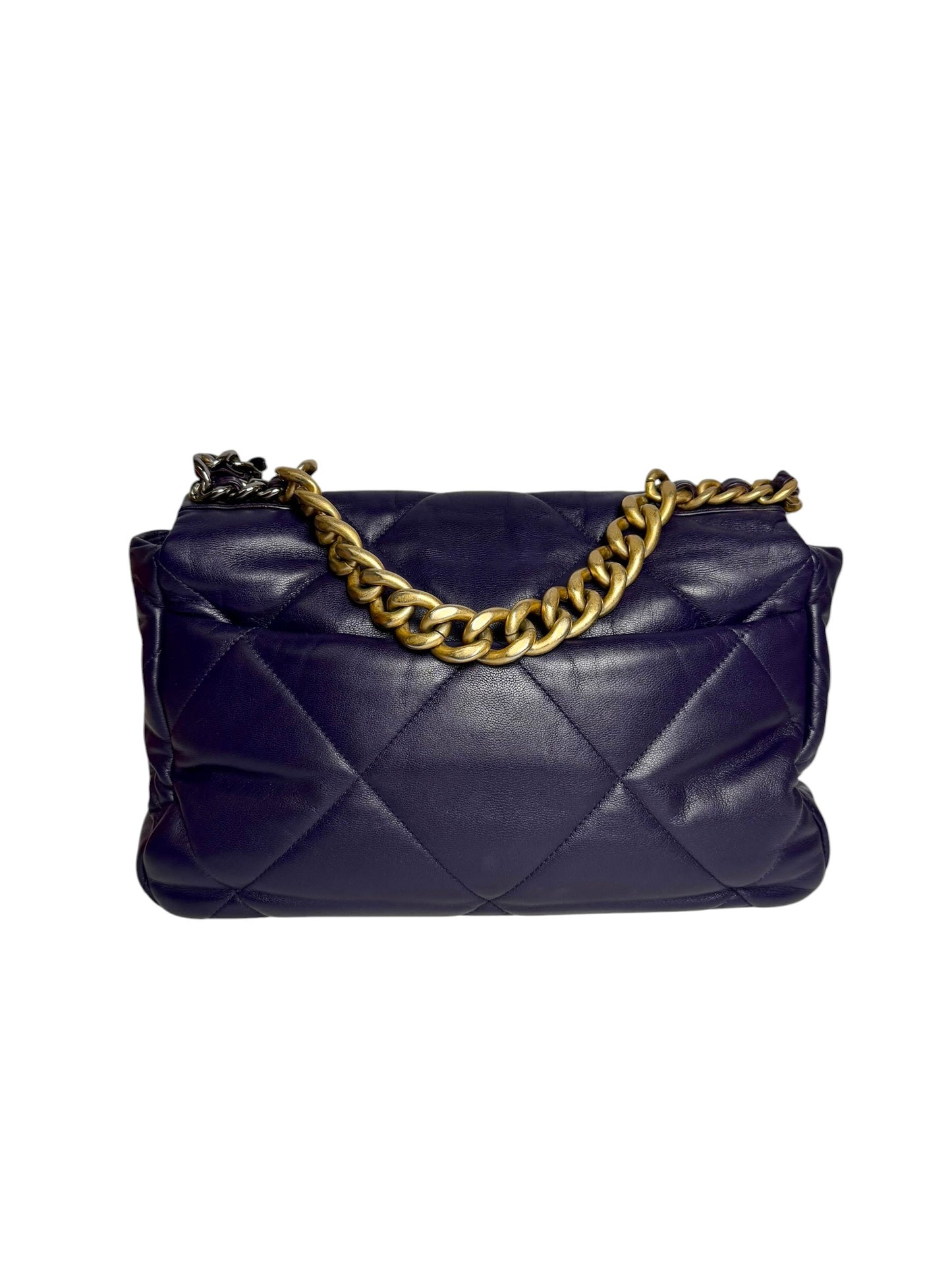 Chanel Purple 18 Flap Medium T7386
