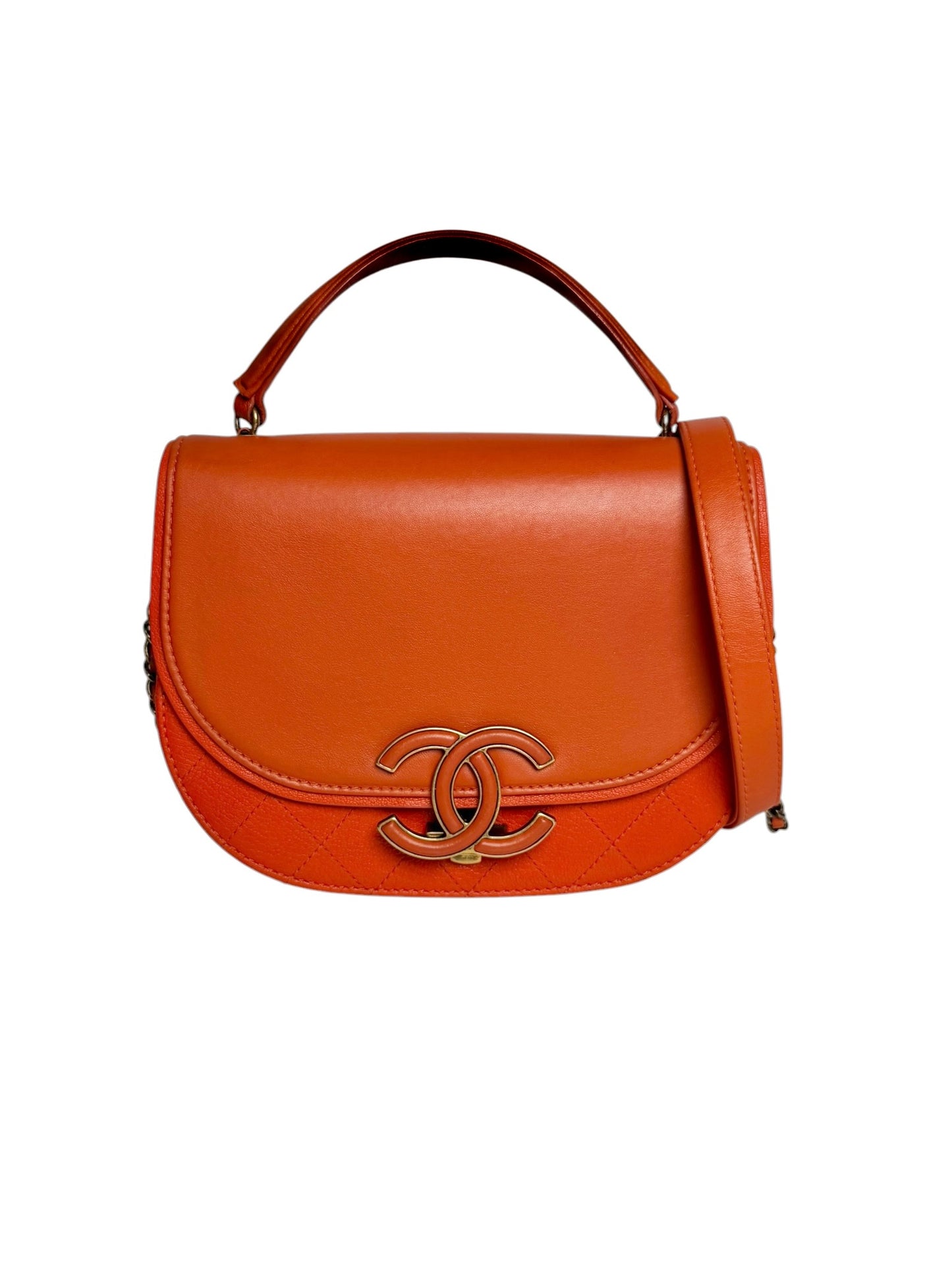 Chanel Orange Curve Flap T6728