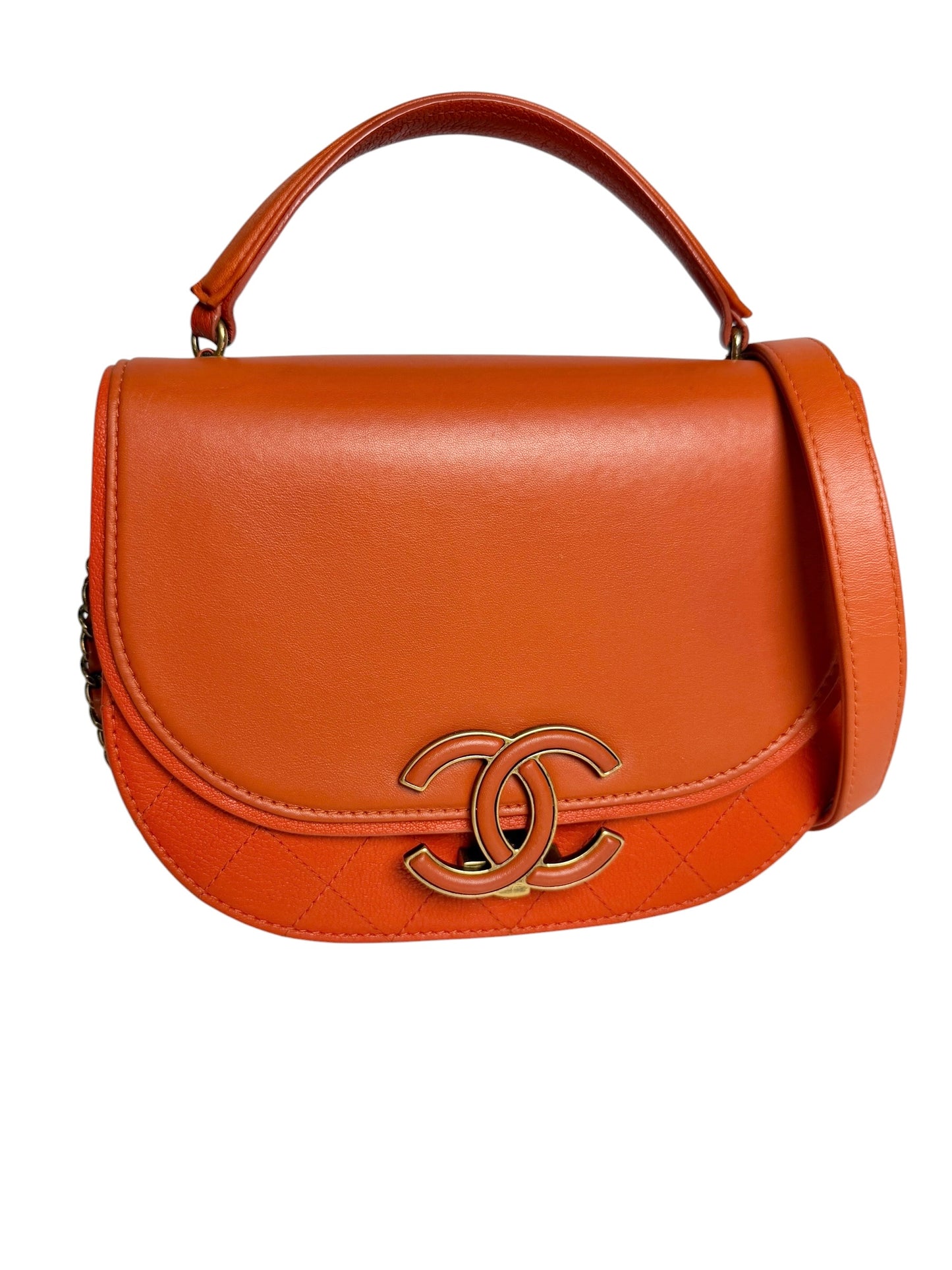 Chanel Orange Curve Flap T6728