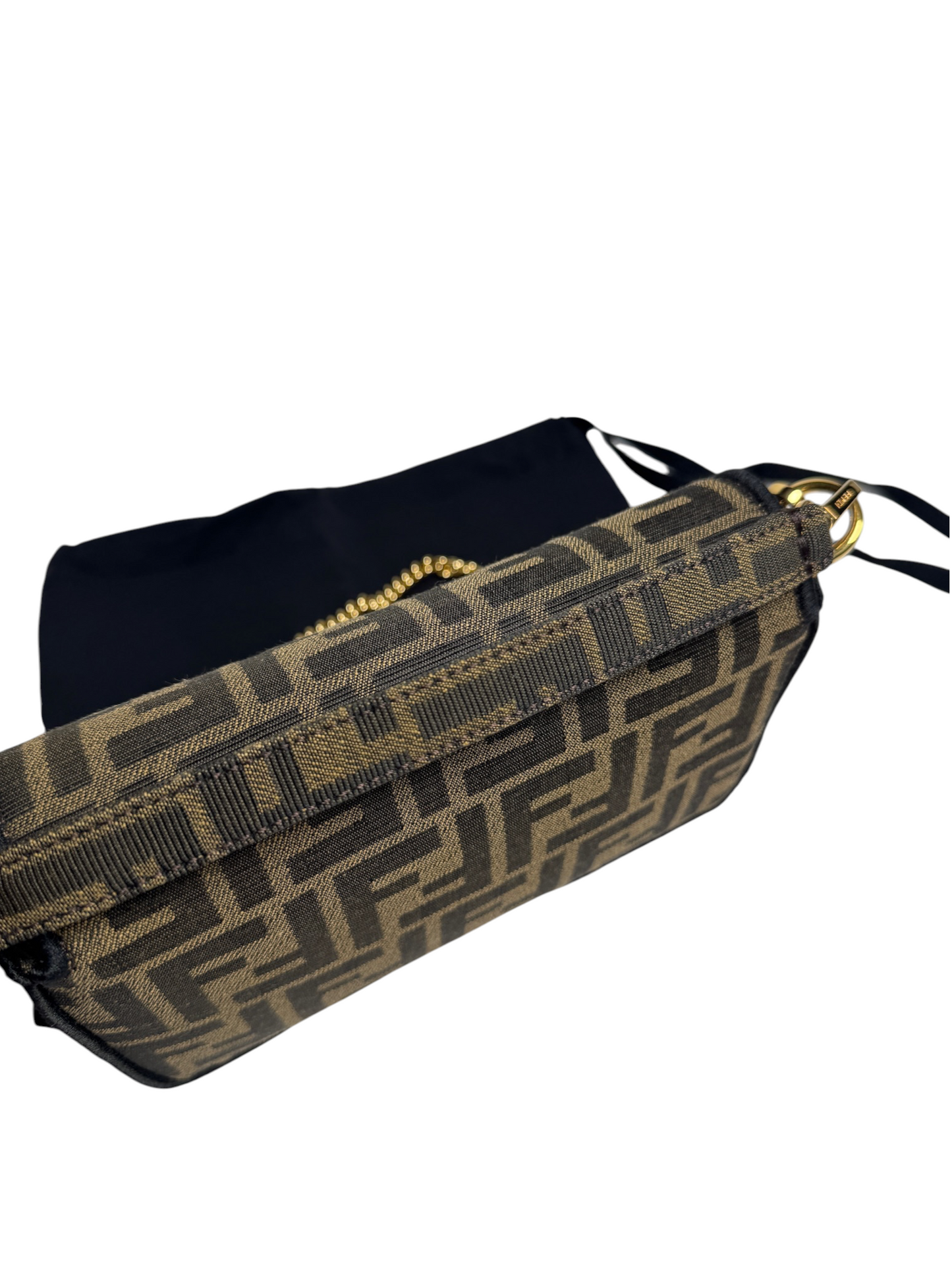 Fendi Zucca Canvas Mini Baguette T8762