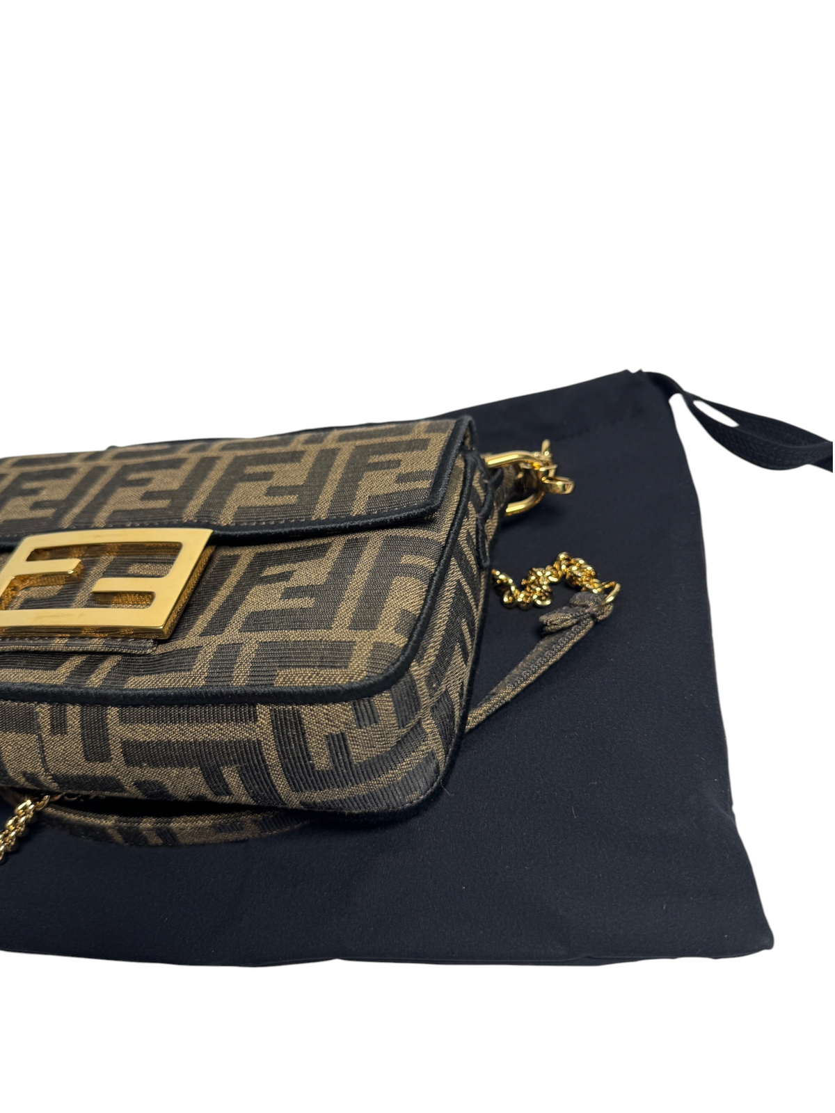Fendi Zucca Canvas Mini Baguette T8762