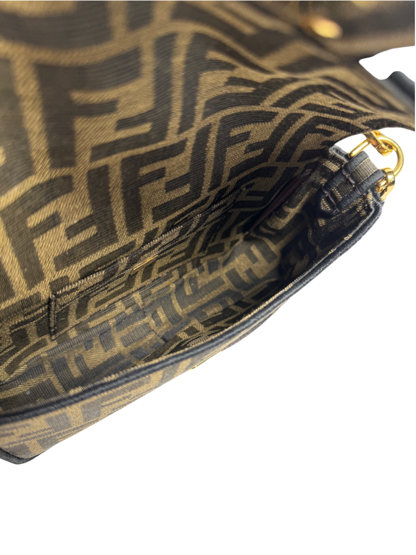 Fendi Zucca Canvas Mini Baguette T8762