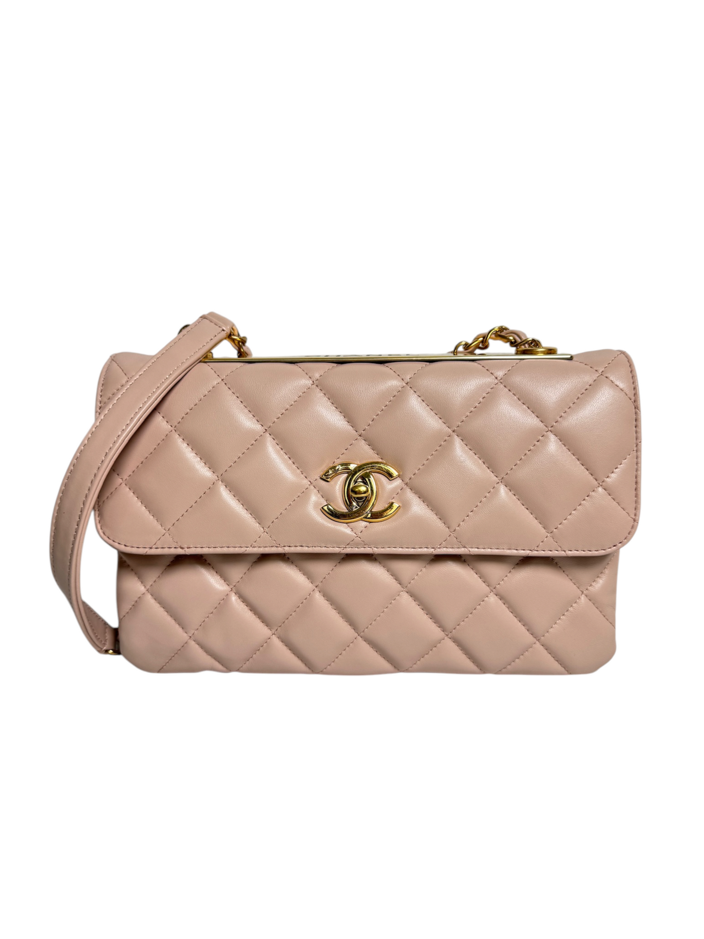 Chanel Light Pink Trendy CC Flap GHW T8765