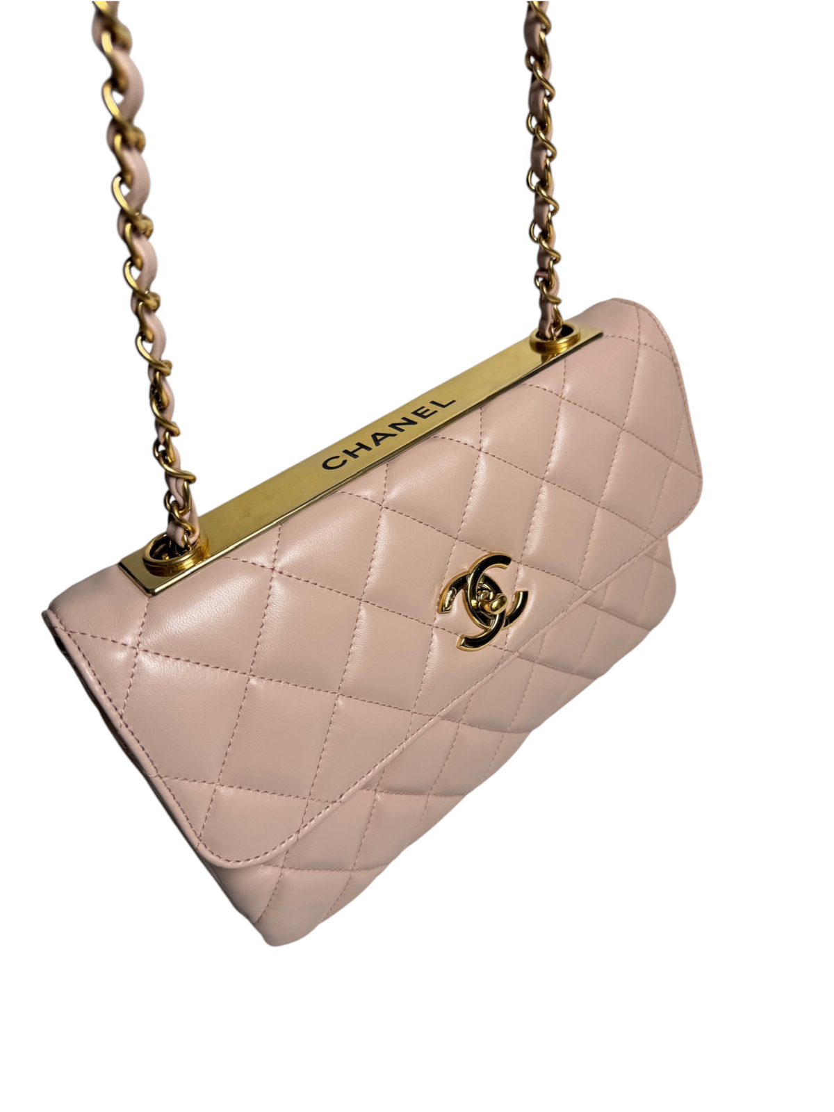 Chanel Light Pink Trendy CC Flap GHW T8765