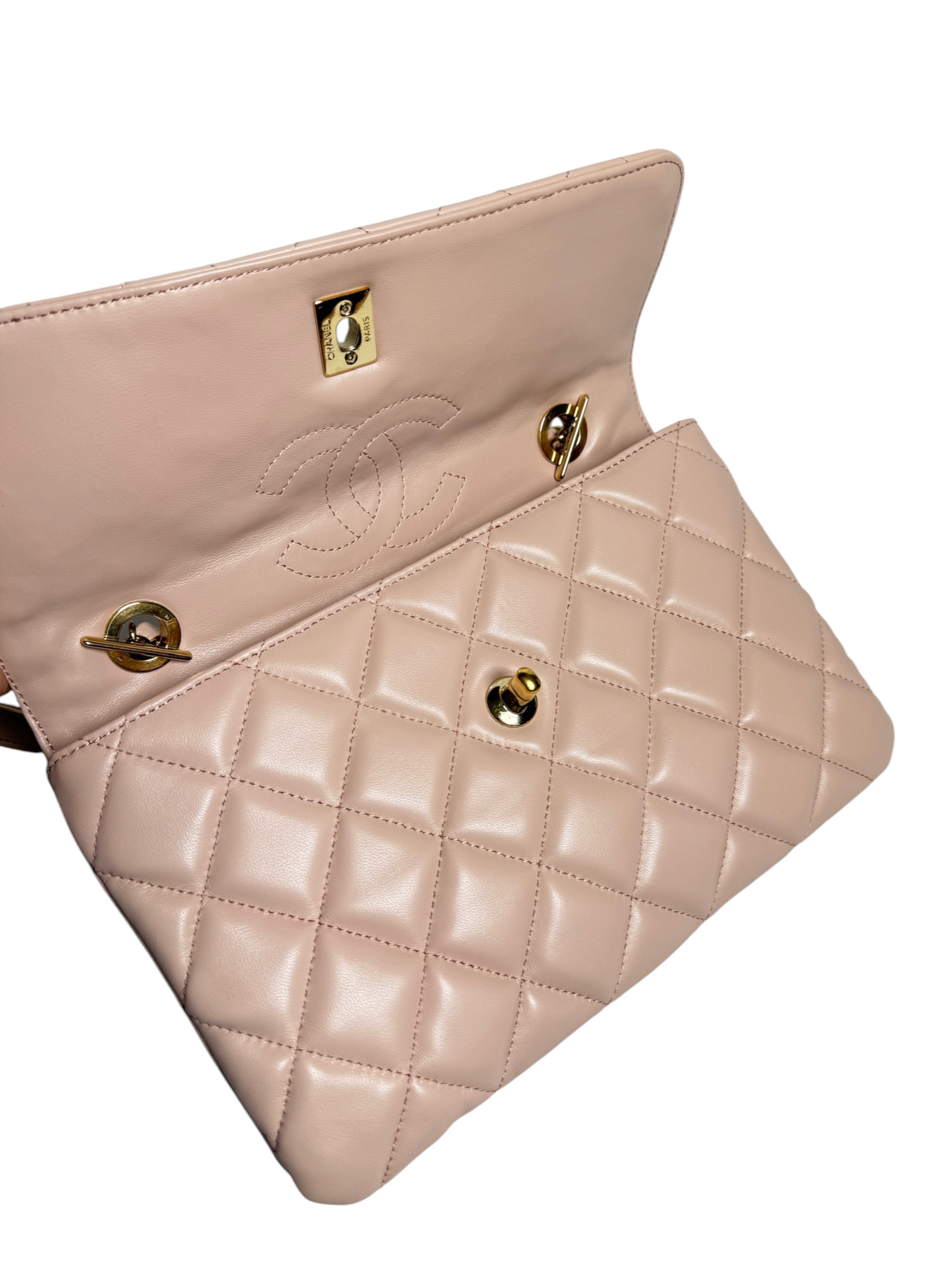 Chanel Light Pink Trendy CC Flap GHW T8765