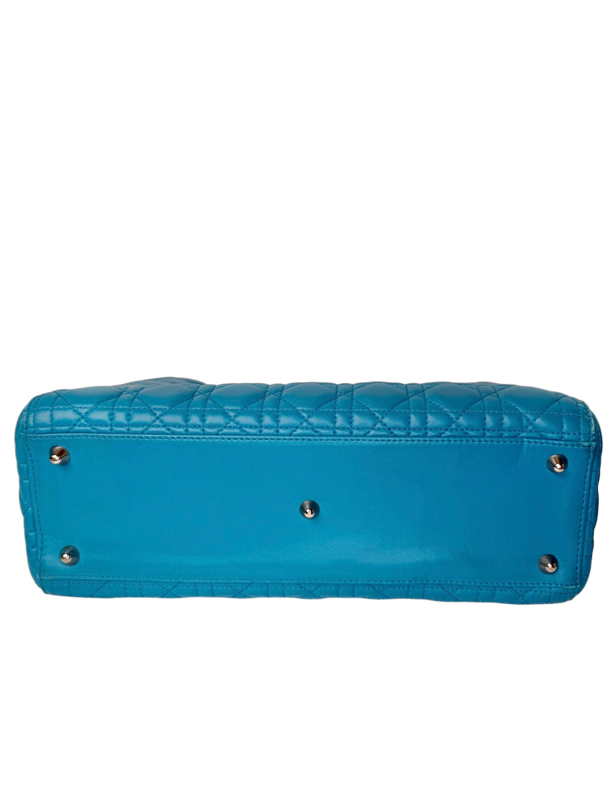 Dior Large Blue Lambskin Lady Dior T8360