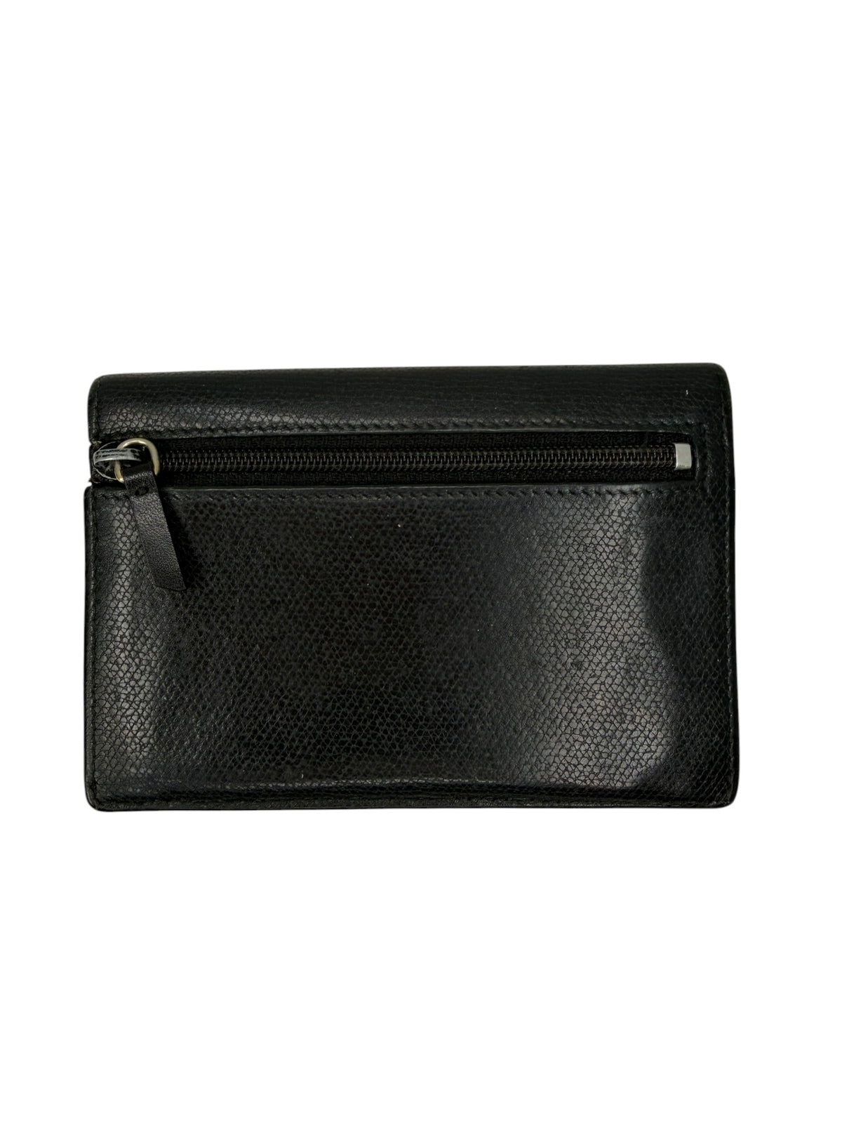 Chanel Black Coco Button Keyring Card Case T8344