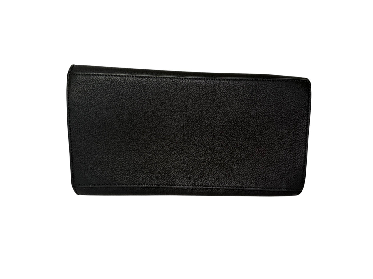 Celine Tricolor Trapeze Blue Patent Flap T8373
