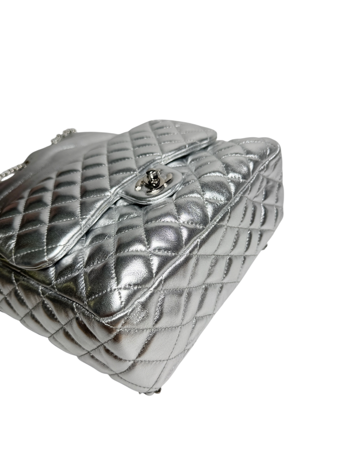 Chanel Metallic Silver In Seoul Backpack T8767