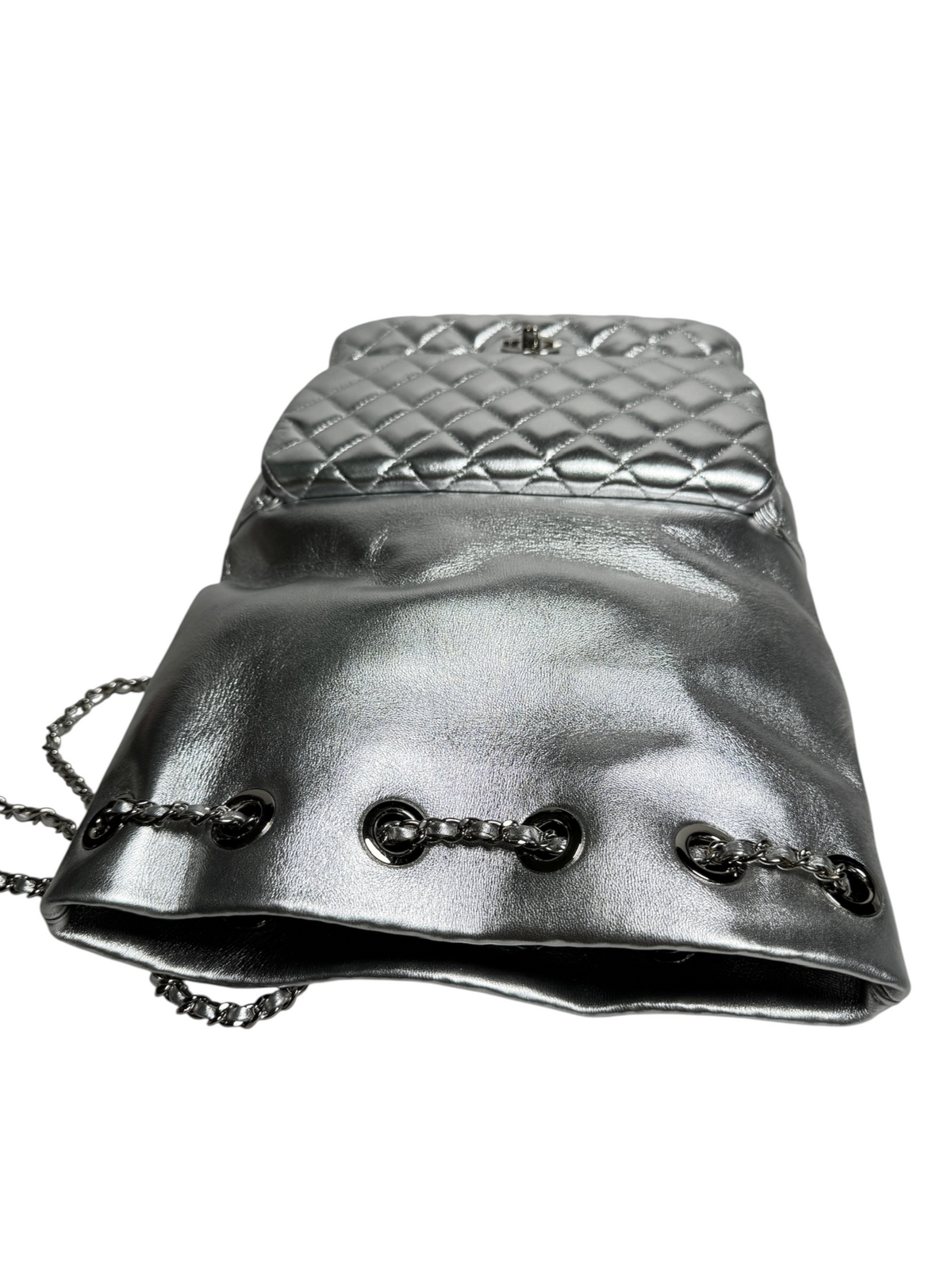 Chanel Metallic Silver In Seoul Backpack T8767