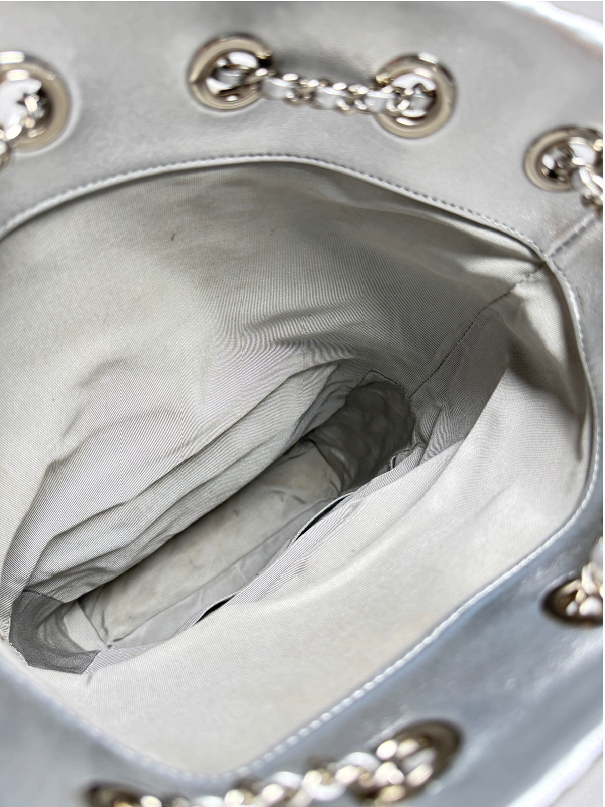 Chanel Metallic Silver In Seoul Backpack T8767