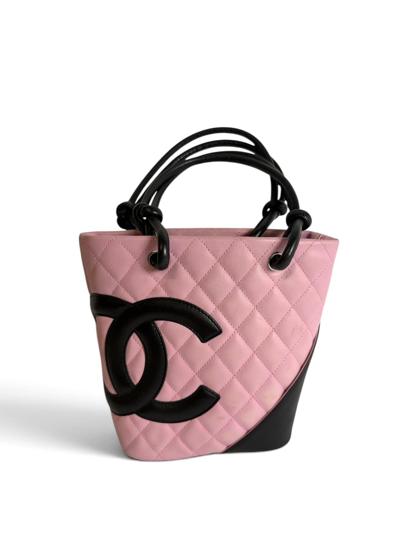 Chanel Pink Quilted Cambon Mini Tote