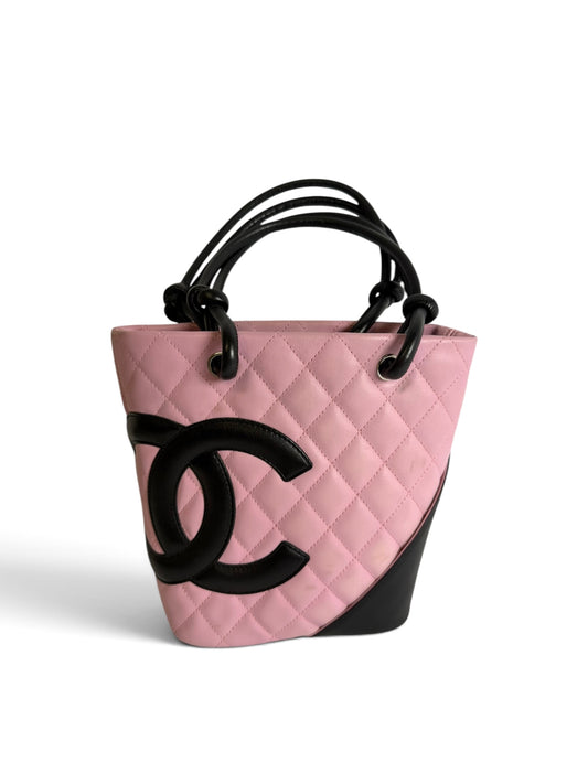 Chanel Pink Quilted Cambon Mini Tote