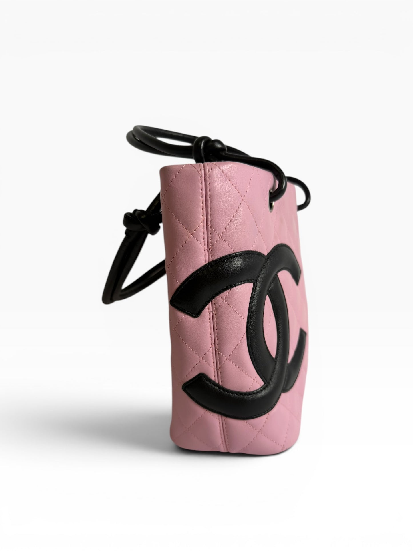 Chanel Pink Quilted Cambon Mini Tote