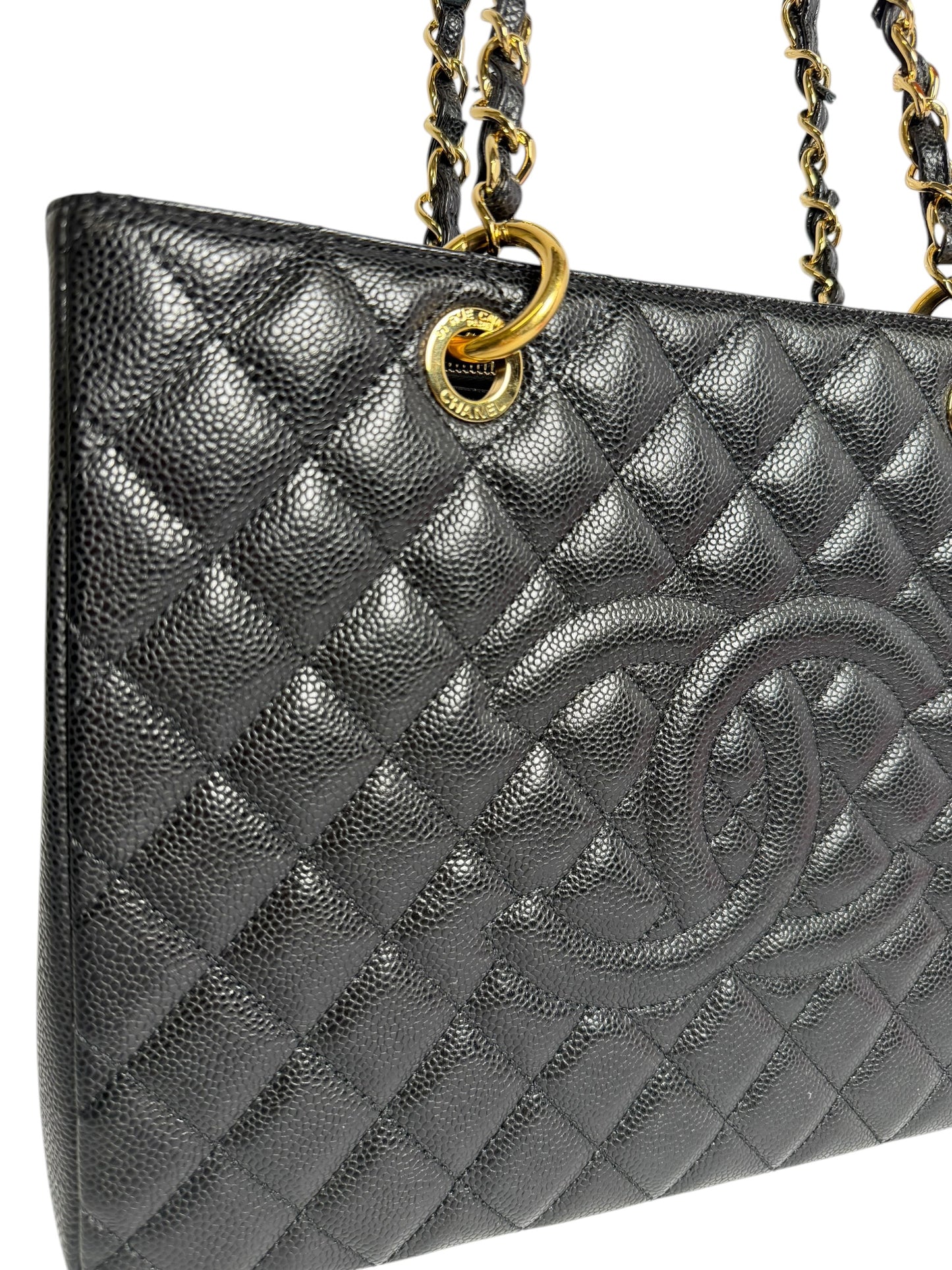 Chanel Black Caviar GST GHW