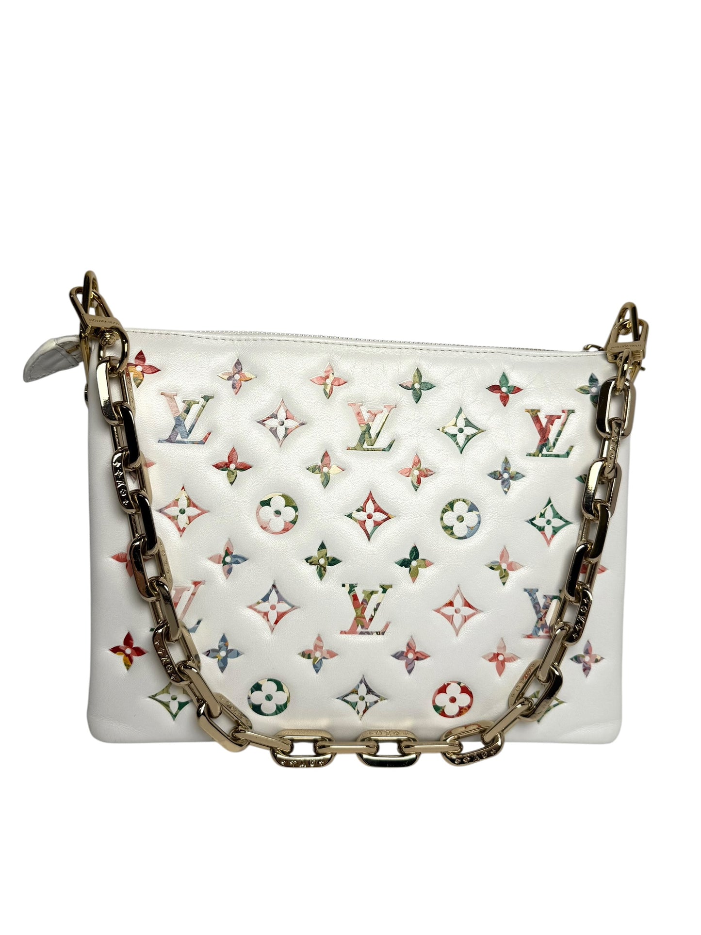 Louis Vuitton White Coussin Chain Bag
