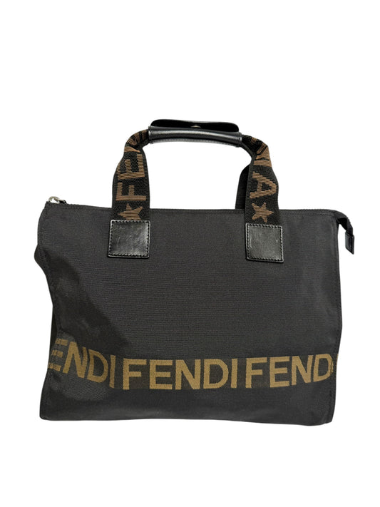 Fendi Black Nylon Small Tote