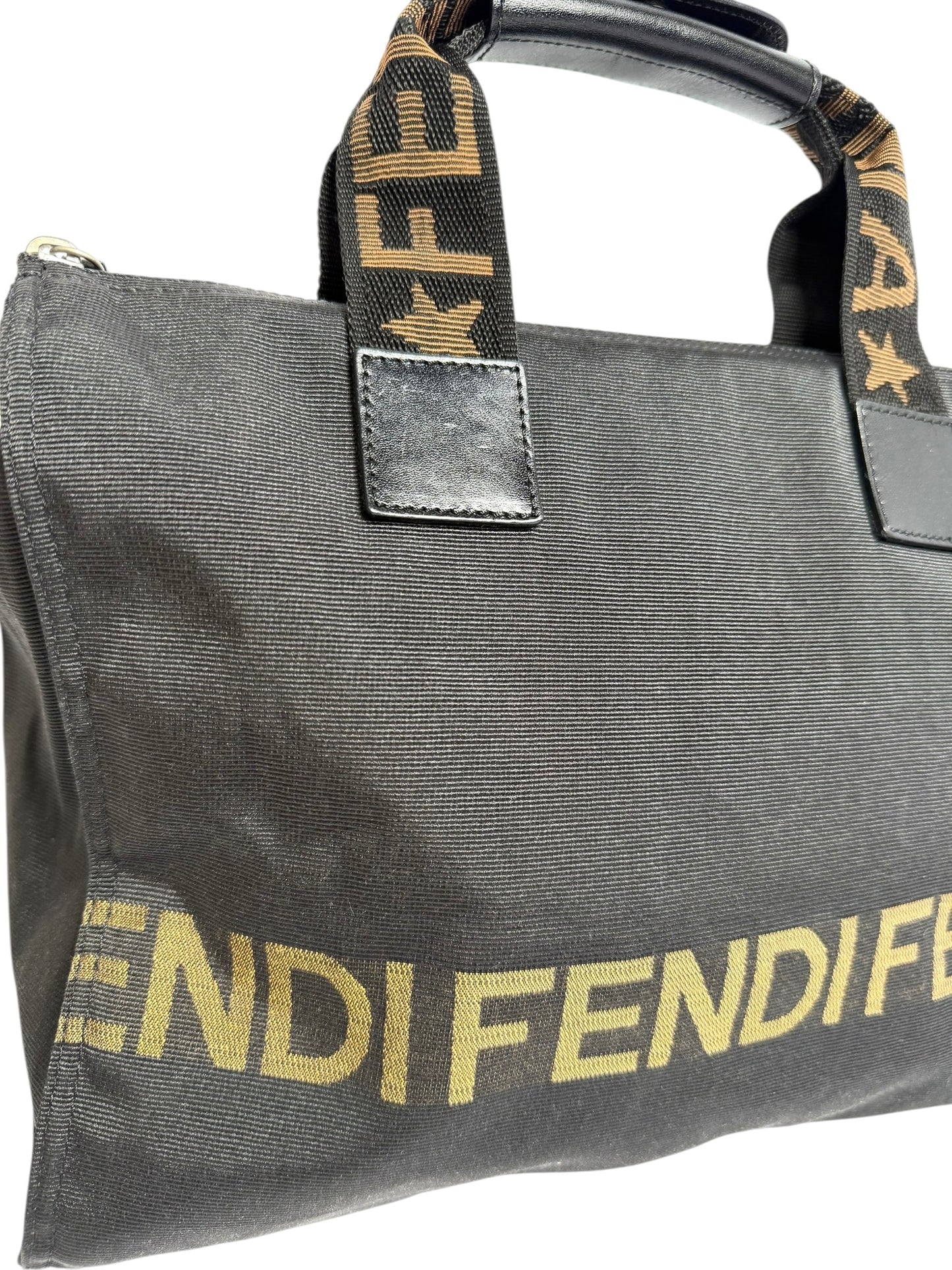 Fendi Black Nylon Small Tote