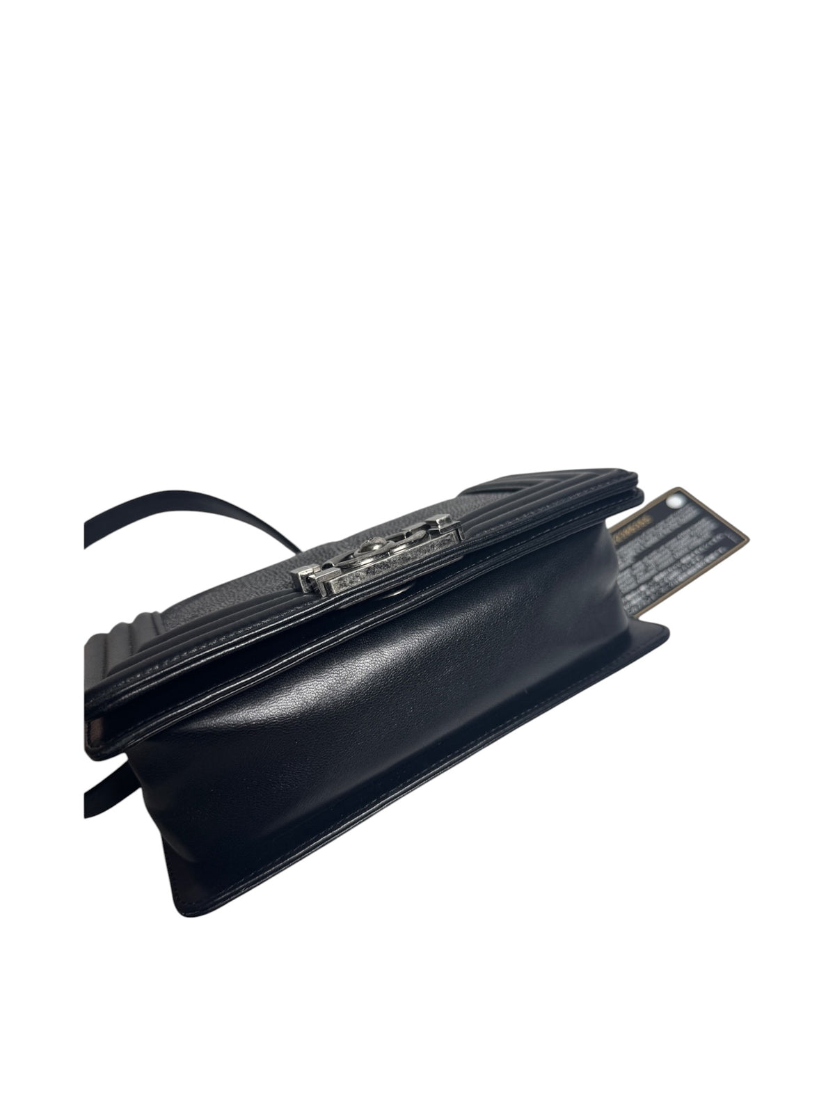 Chanel Small Black Stingray Boy Bag T8885