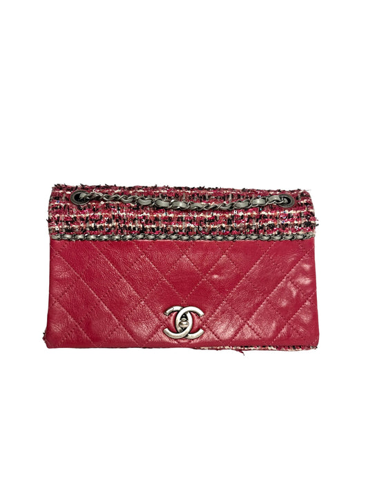 Chanel Pink Tweed Flap