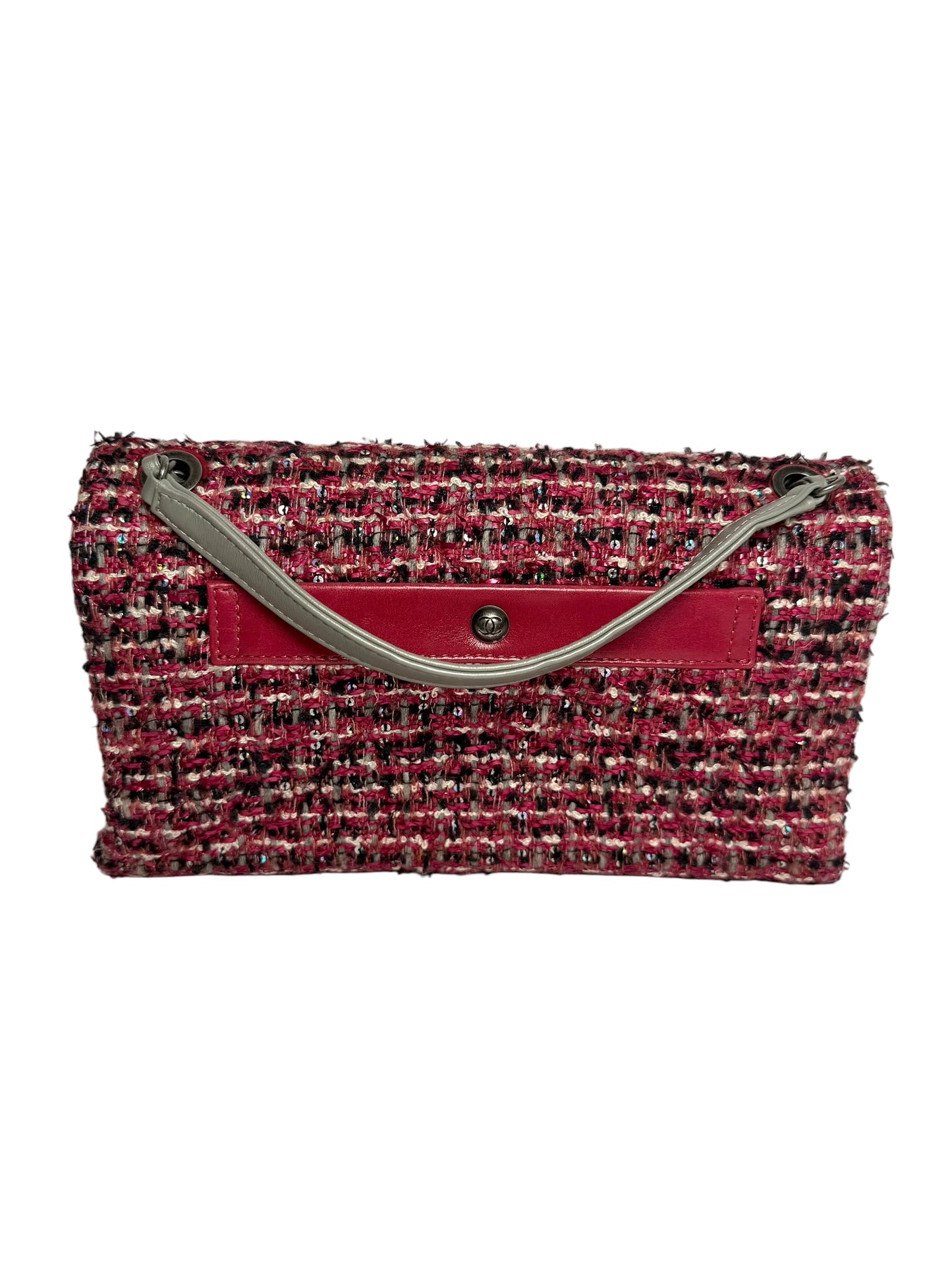 Chanel Pink Tweed Flap