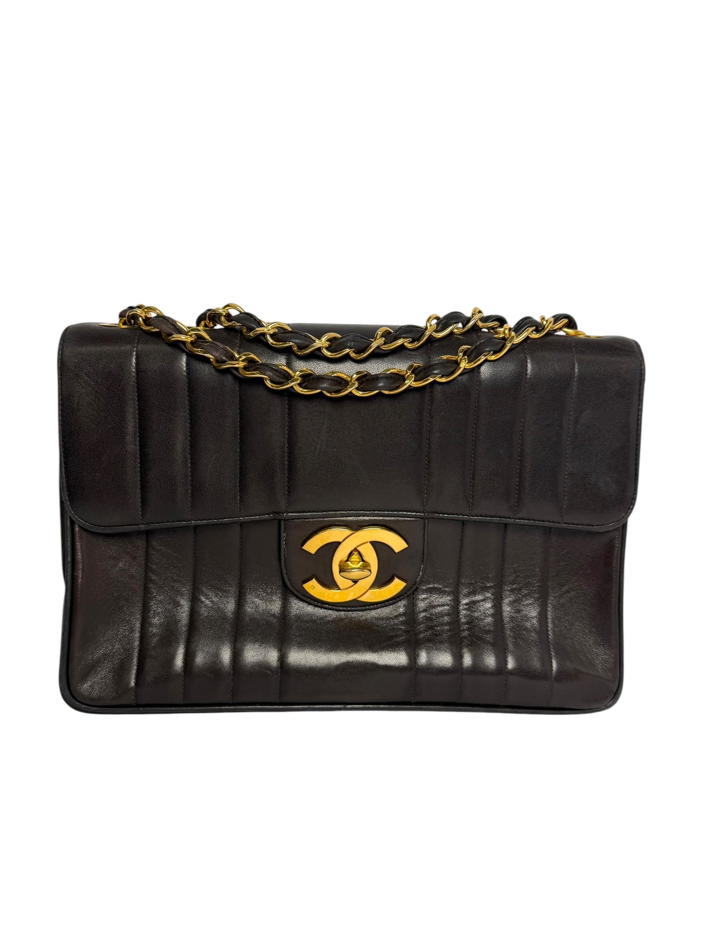 Chanel Vintage Single Flap Vertical Quilting