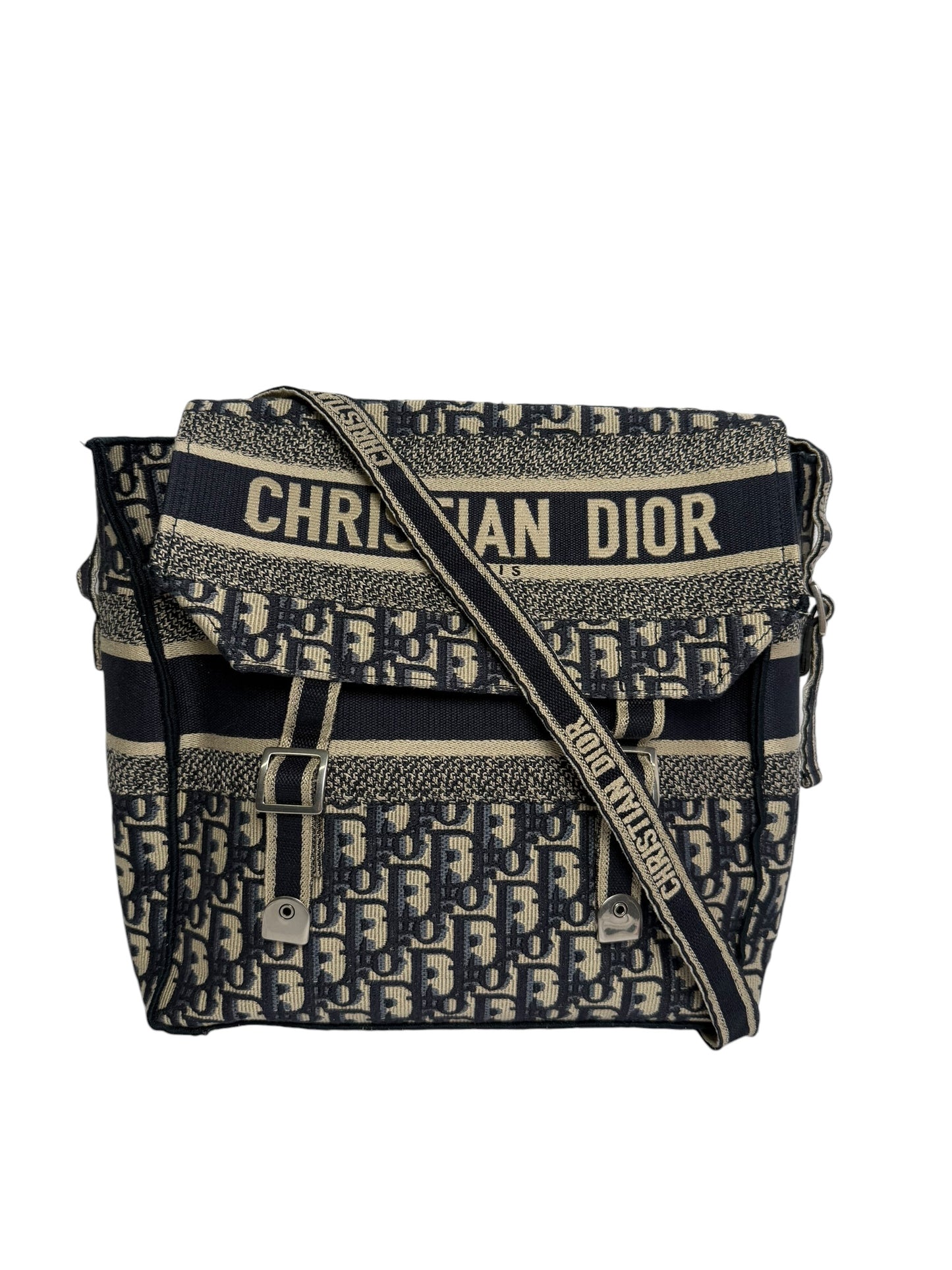 Christian Dior Oblique Medium Diorcamp Messenger Blue