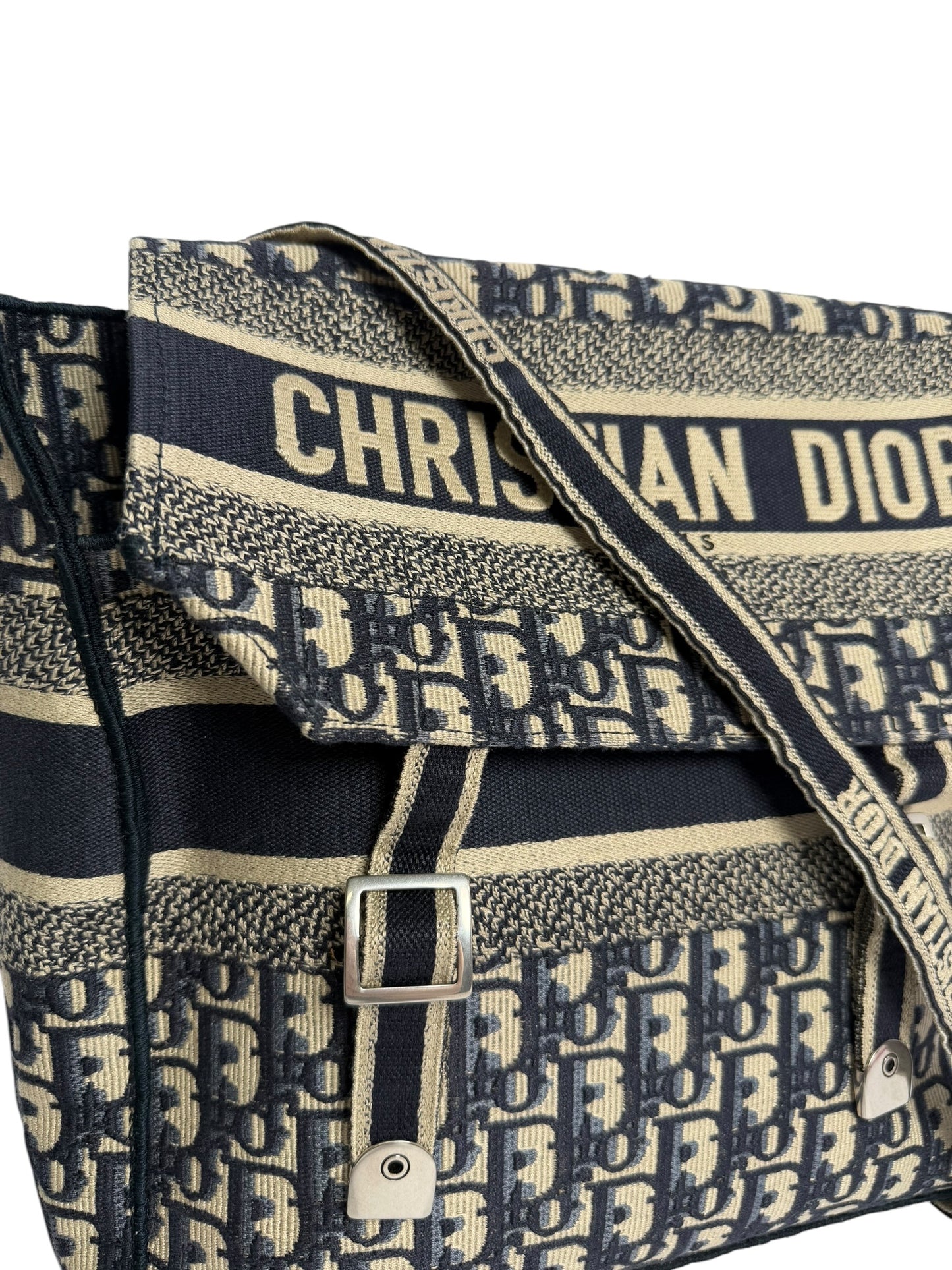 Christian Dior Oblique Medium Diorcamp Messenger Blue