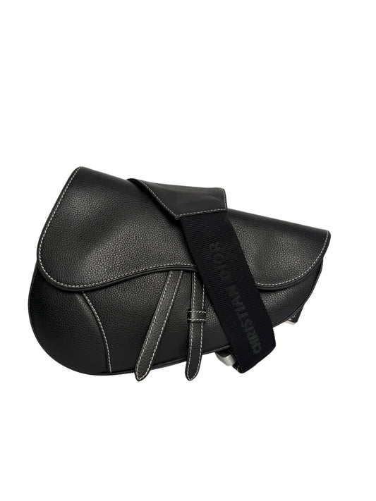 Dior Black Leather Messenger