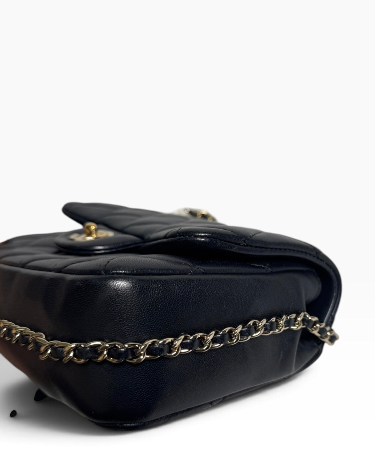 Chanel Black Quilted Leather My Precious Pearl Flap Bag T8890