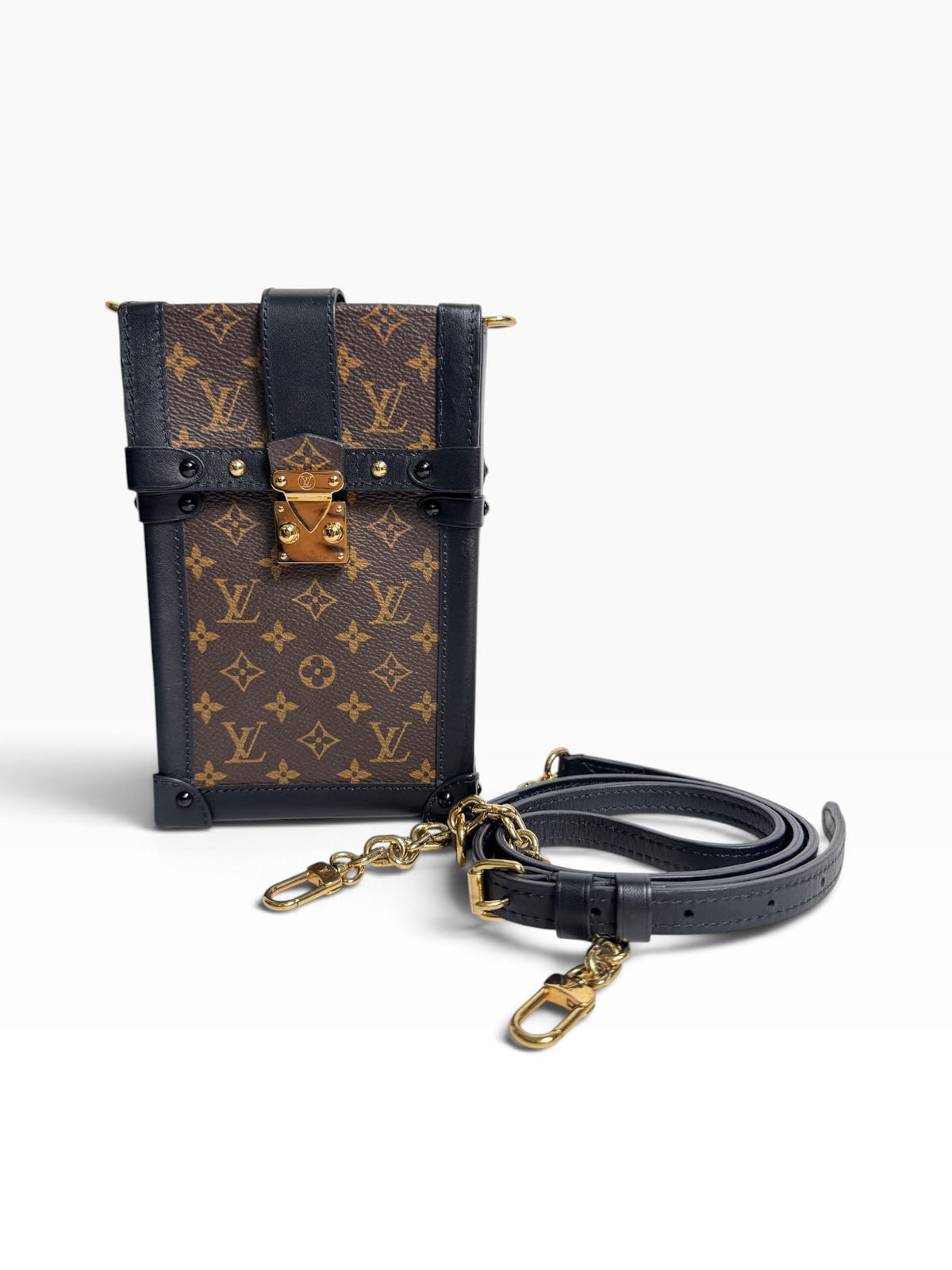 Louis Vuitton Vertical Trunk Pochette Crossbody T8892