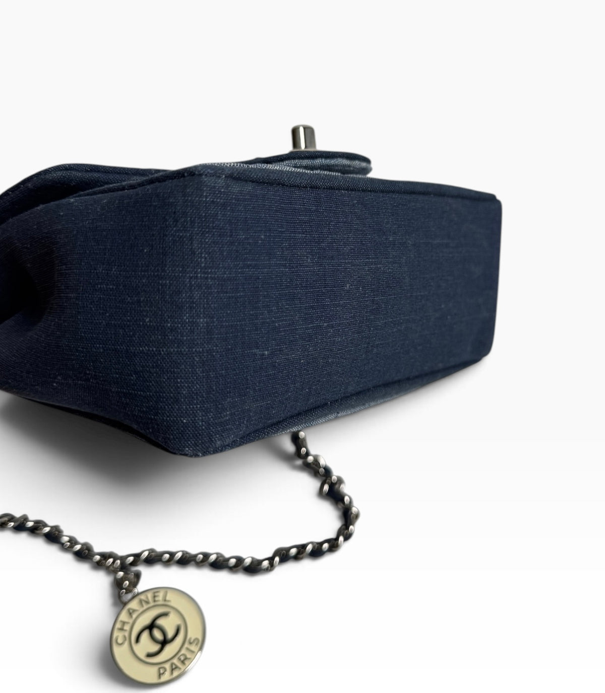 Chanel Denim Square Mini Flap SHW T8893