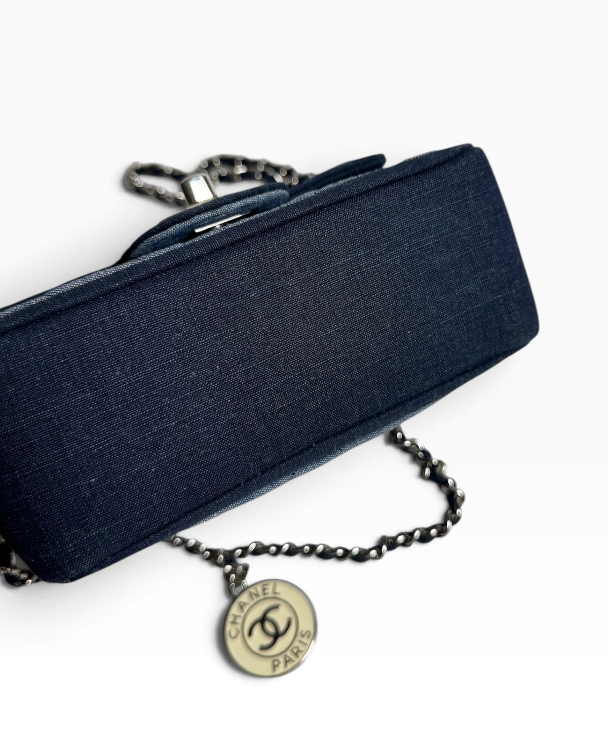 Chanel Denim Square Mini Flap SHW T8893