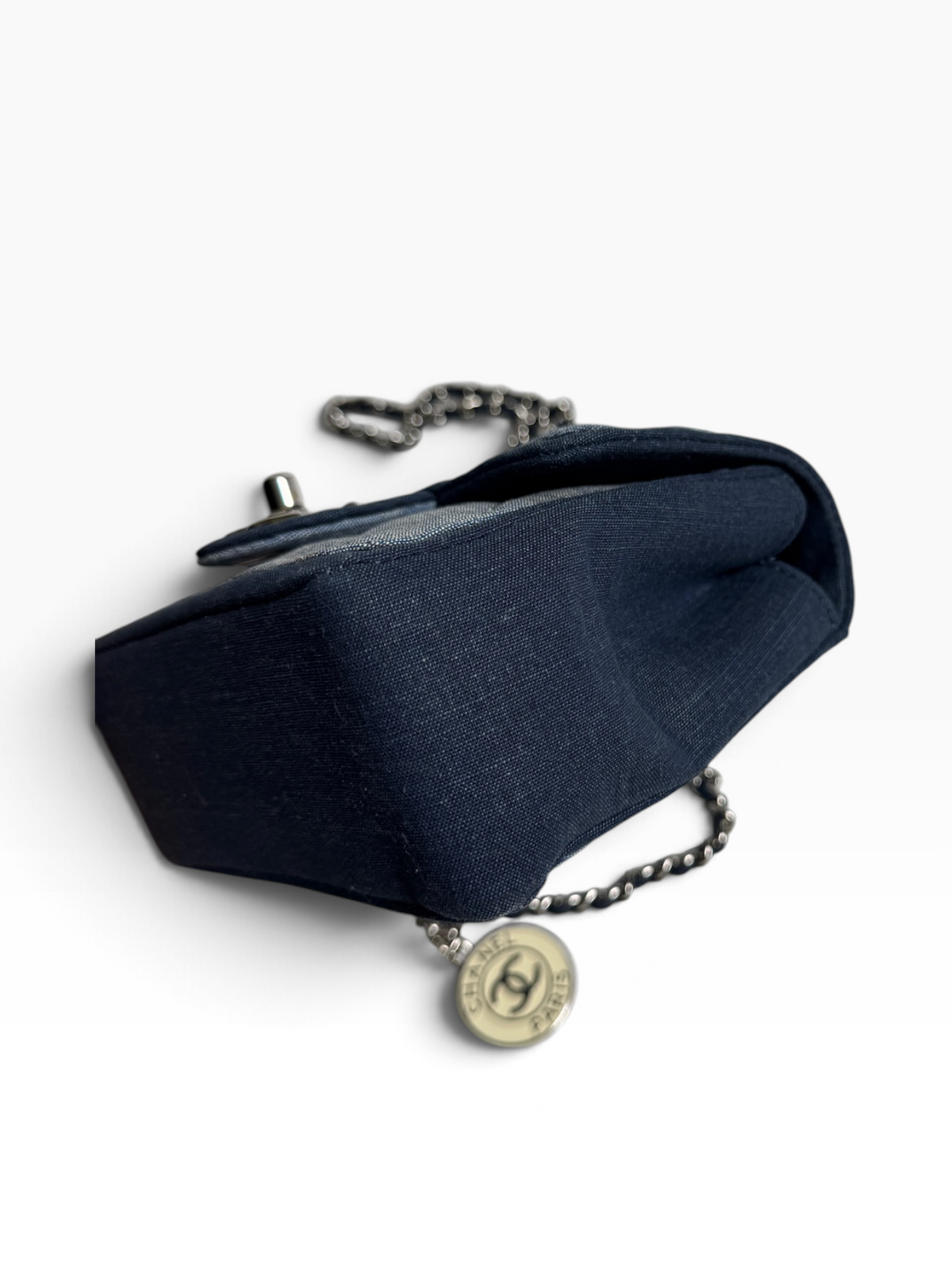 Chanel Denim Square Mini Flap SHW T8893