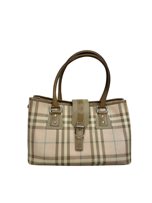 Burberry Pink Nova Check Top Handle Bag T8629
