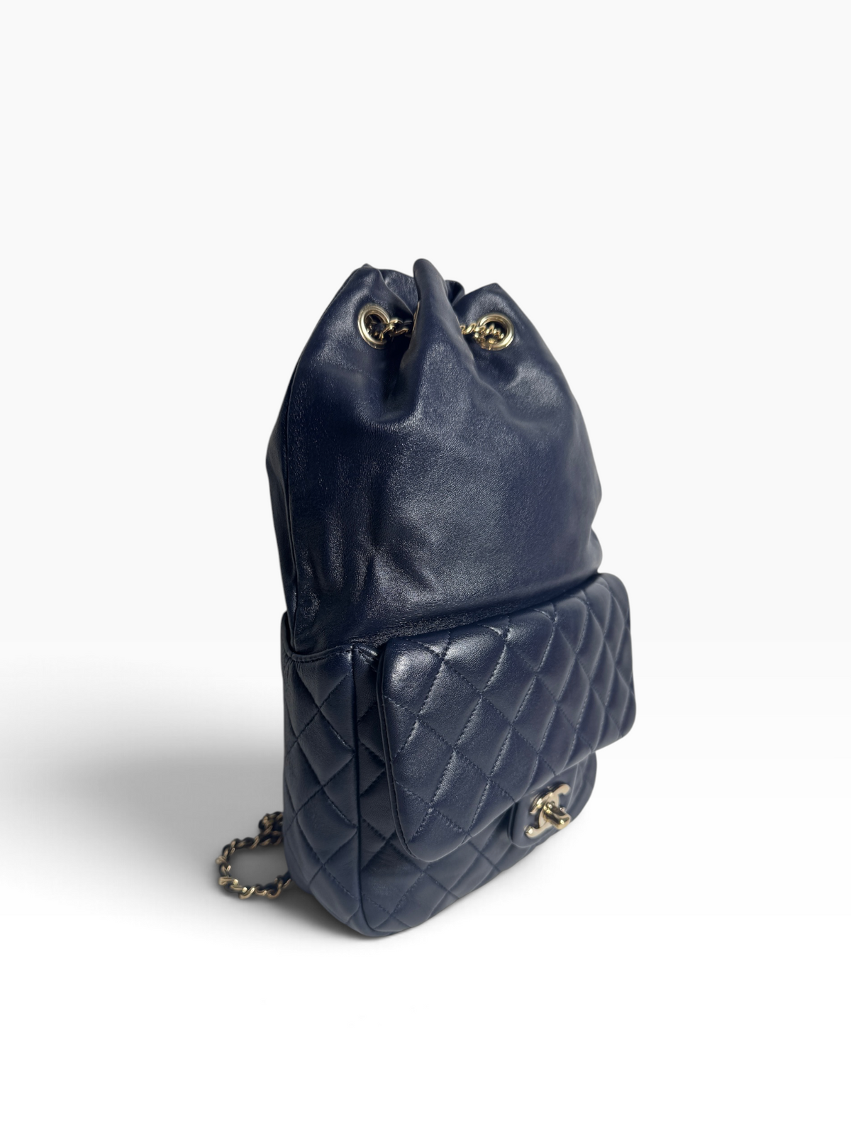 Chanel Mini In Seoul Navy Backpack GHW T8895