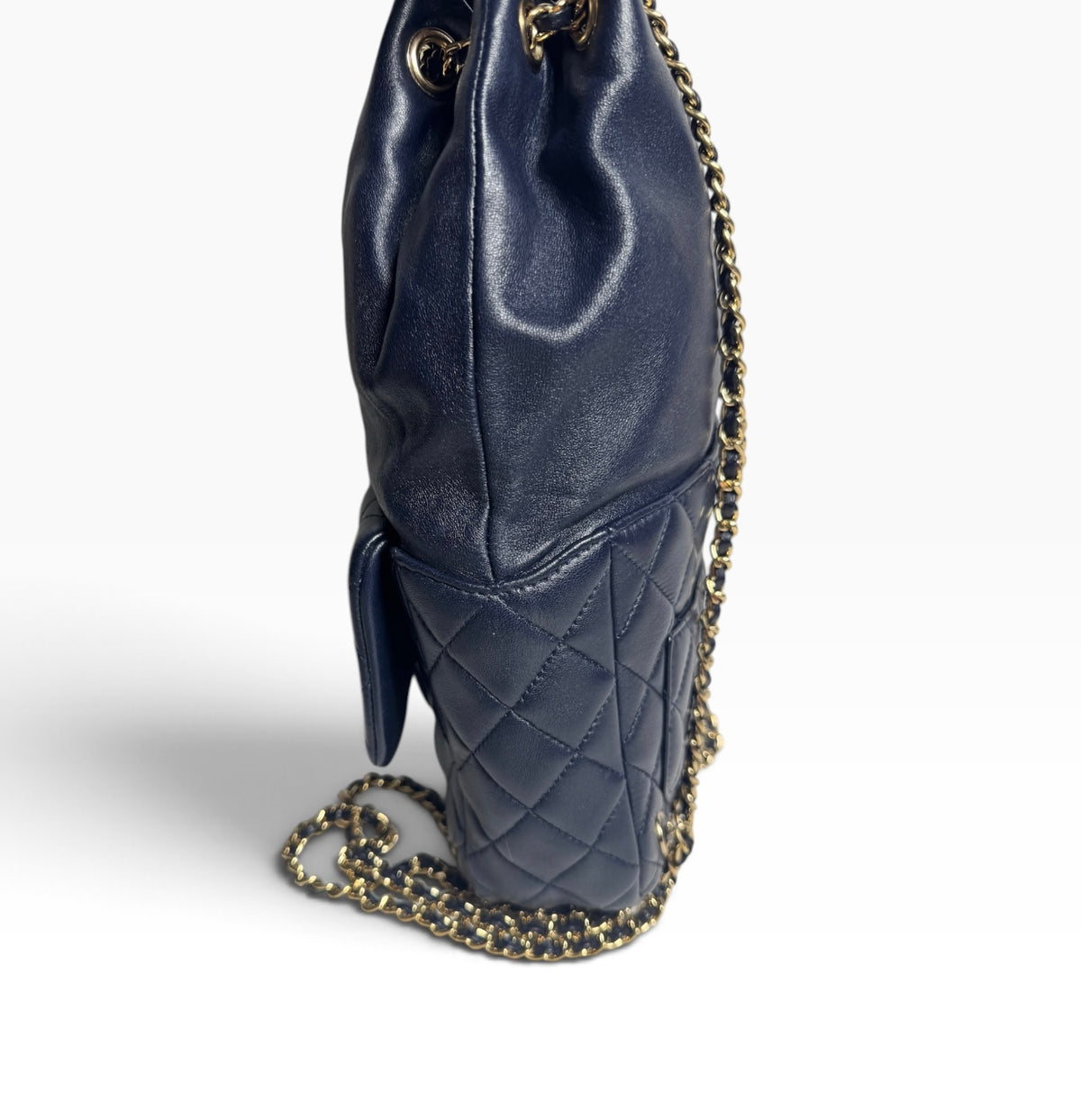Chanel Mini In Seoul Navy Backpack GHW T8895