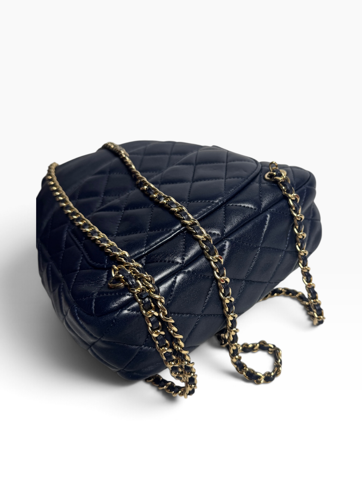 Chanel Mini In Seoul Navy Backpack GHW T8895
