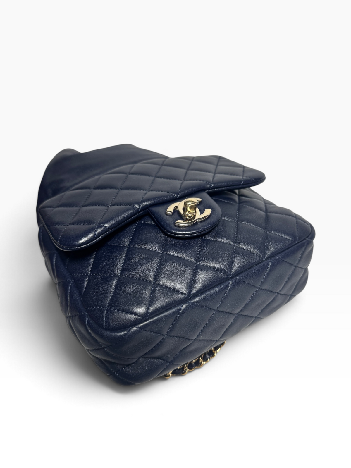 Chanel Mini In Seoul Navy Backpack GHW T8895