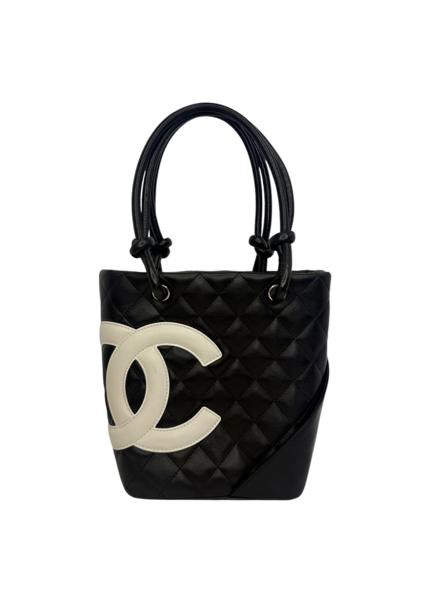 Chanel Cambon Black and White Small Bucket Tote T8572