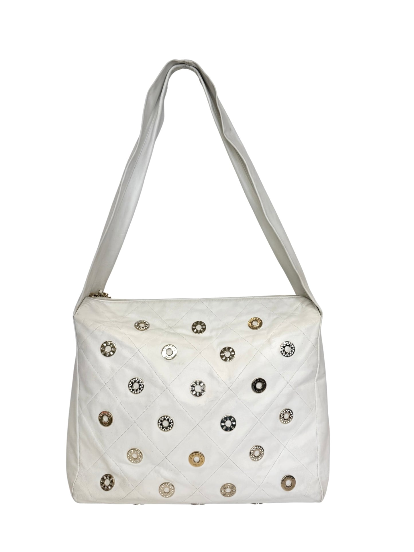 Chanel Star Attitude White Hobo Bag T1115