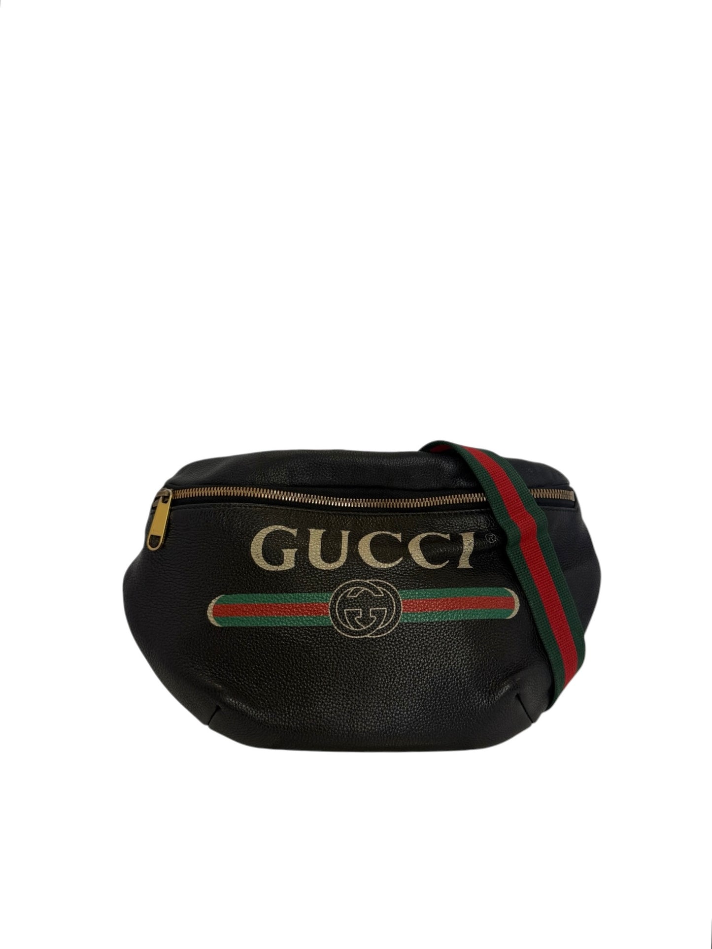 Gucci Black Leather Belt Bag T1117