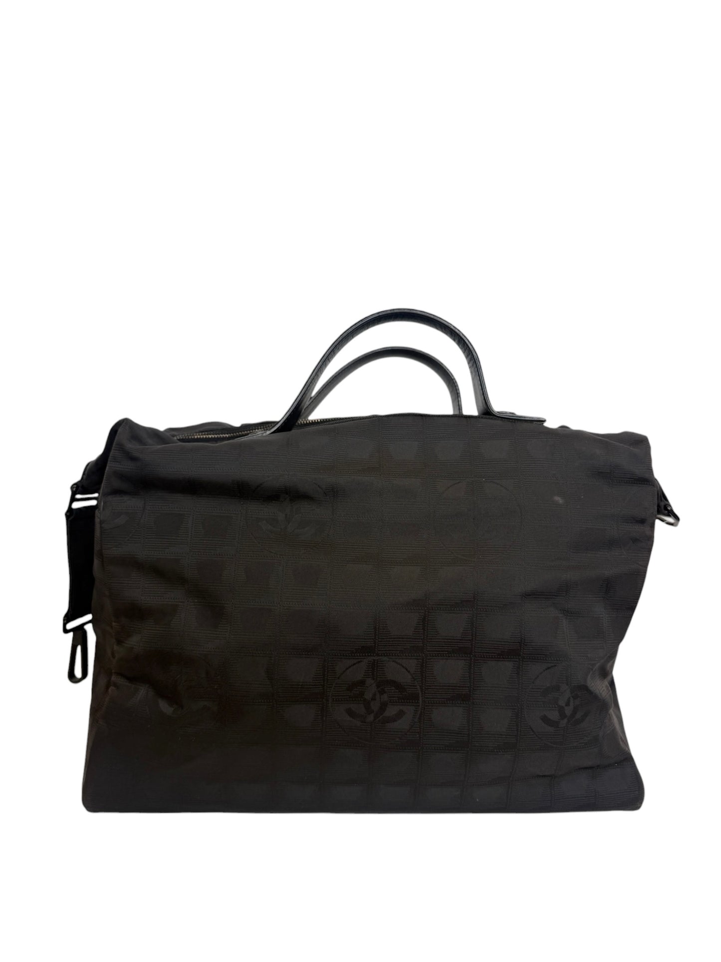 Chanel Black Nylon Duffle Bag T1112