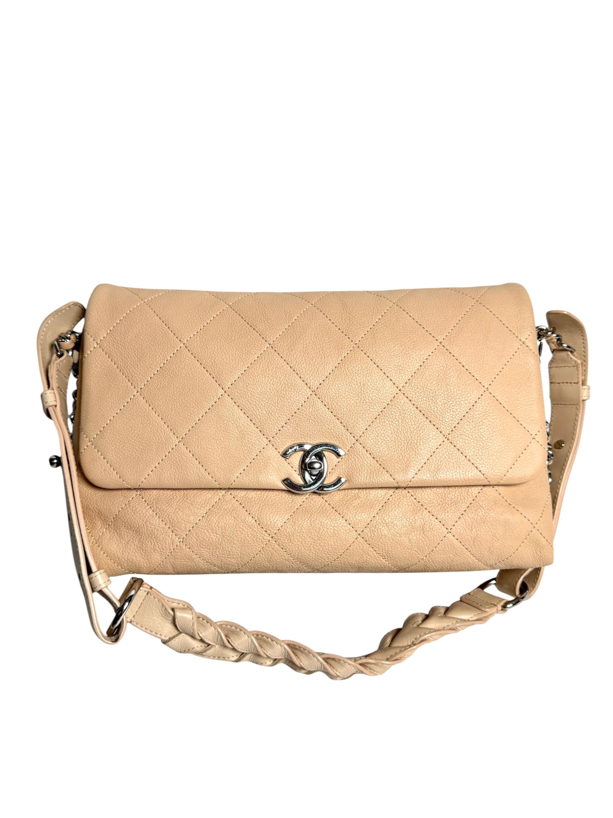 Chanel Beige Caviar Shoulder T9013