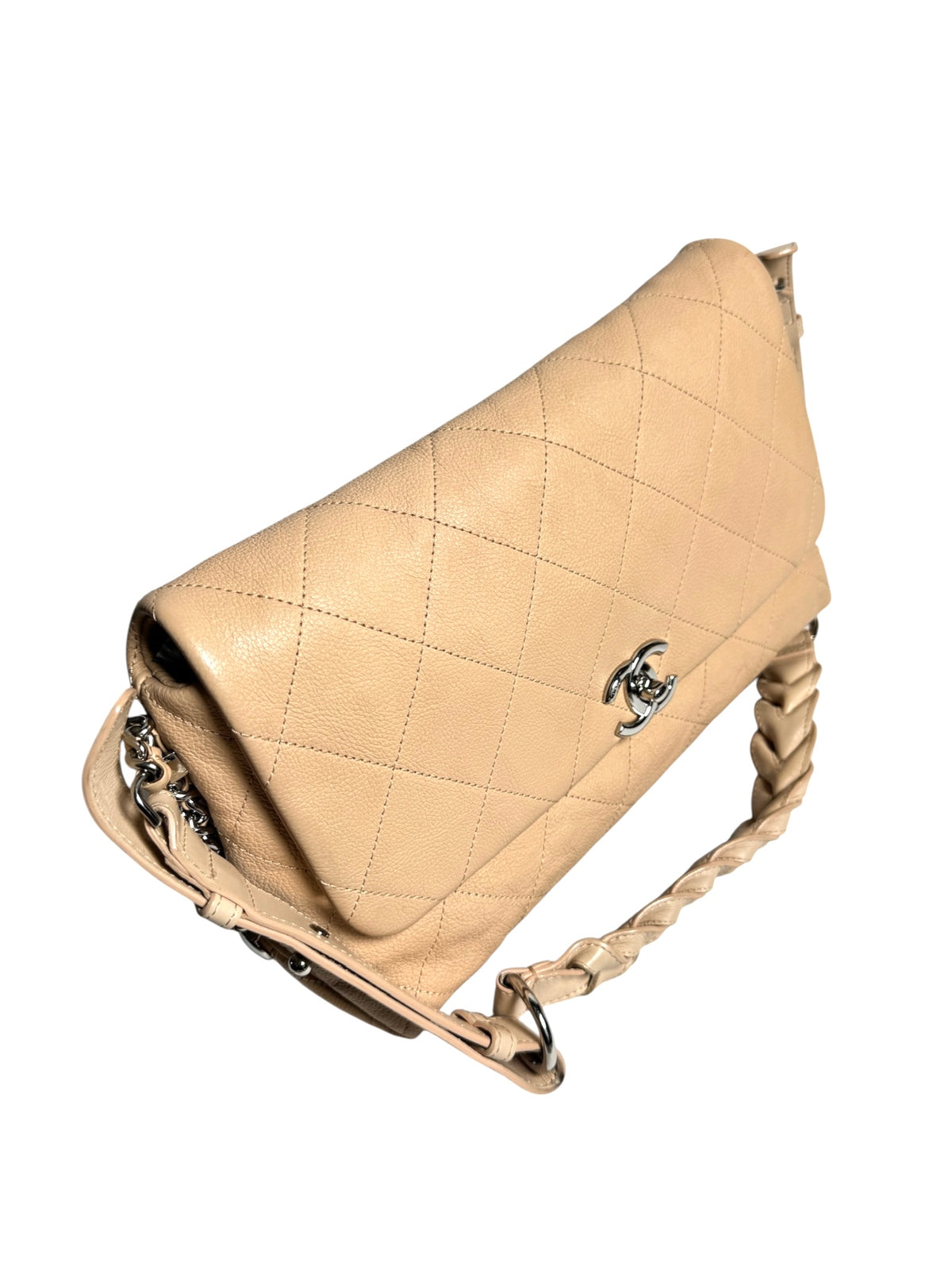Chanel Beige Caviar Shoulder T9013