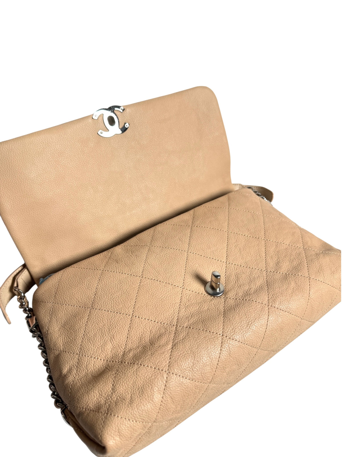 Chanel Beige Caviar Shoulder T9013