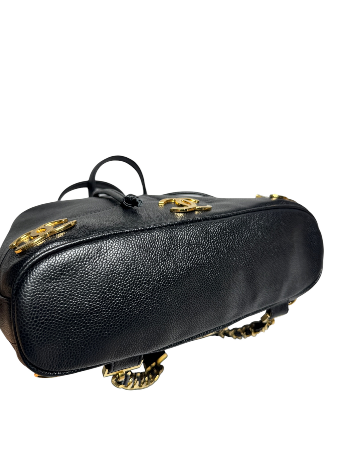 Chanel Black Caviar Vintage Backpack T9014