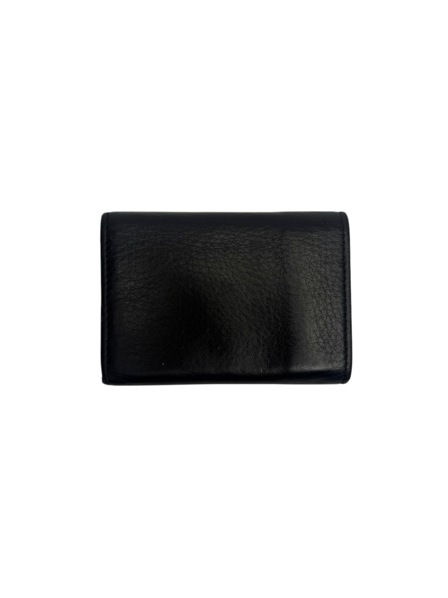 Balenciaga Black Mini Trifold Wallet T8666